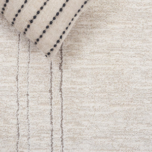 Safavieh Northport Modern Runner Area Rug - Elegant Soft Flooring Solution For Hallways And Narrow Spaces Ivory ,Beige 55% Polyester,45% Polypropylene Ntp412a-5