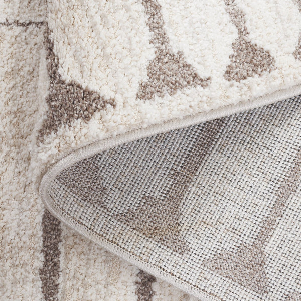 Safavieh Northport Modern Runner Area Rug - Elegant Soft Flooring Solution For Hallways And Narrow Spaces Ivory ,Beige 55% Polyester,45% Polypropylene Ntp412a-5