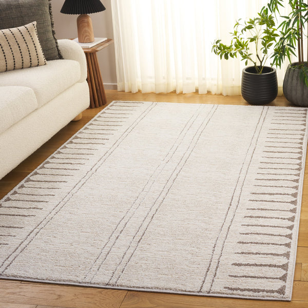 Safavieh Northport Modern Runner Area Rug - Elegant Soft Flooring Solution For Hallways And Narrow Spaces Ivory ,Beige 55% Polyester,45% Polypropylene Ntp412a-5