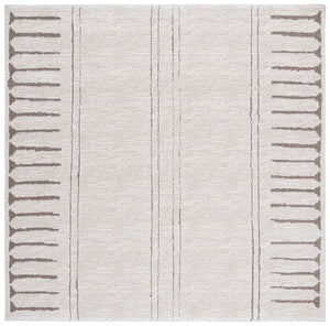 Safavieh Northport Modern Runner Area Rug - Elegant Soft Flooring Solution For Hallways And Narrow Spaces Ivory ,Beige 55% Polyester,45% Polypropylene Ntp412a-7sq