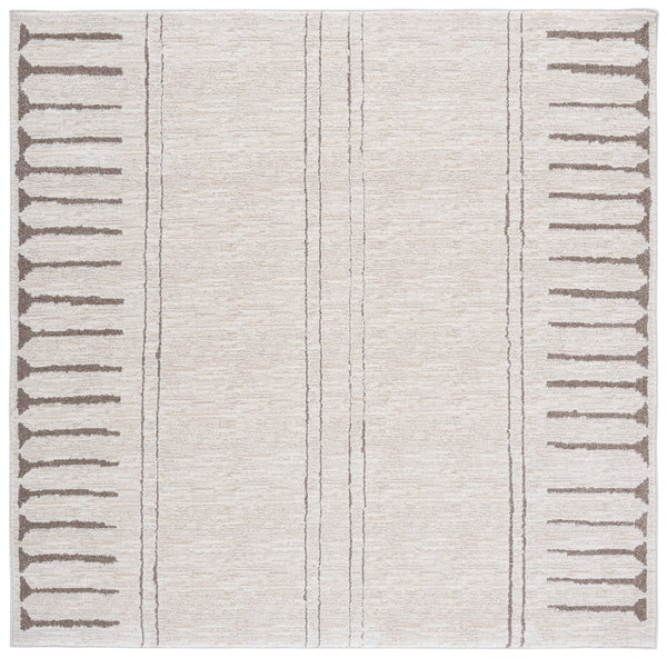 Safavieh Northport Modern Runner Area Rug - Elegant Soft Flooring Solution For Hallways And Narrow Spaces Ivory ,Beige 55% Polyester,45% Polypropylene Ntp412a-7sq