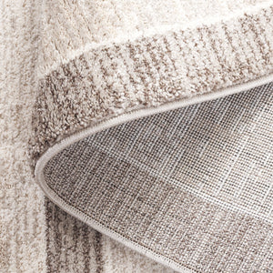 Safavieh Northport Modern Runner Rug – Elegant Power Loomed Design For Hallways & Narrow Spaces, Crafted In Turkey Ivory ,Beige 55% Polyester,45% Polypropylene Ntp414a-5