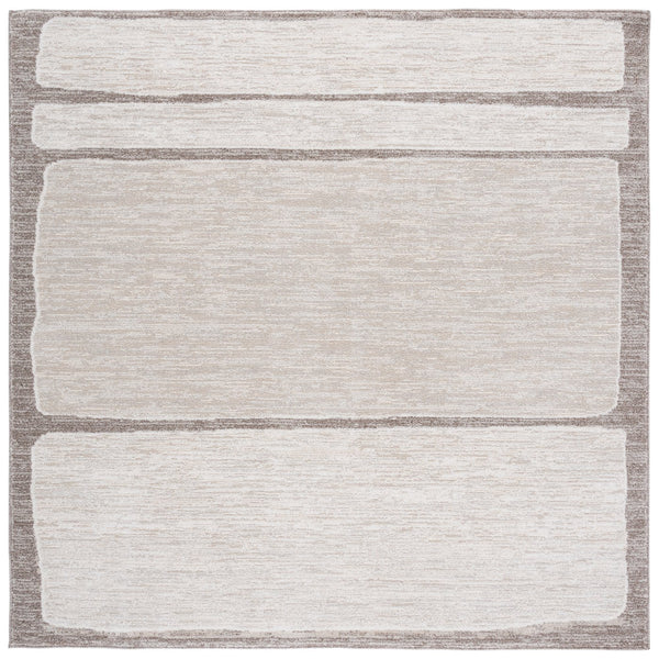 Safavieh Northport Modern Runner Rug – Elegant Power Loomed Design For Hallways & Narrow Spaces, Crafted In Turkey Ivory ,Beige 55% Polyester,45% Polypropylene Ntp414a-7sq