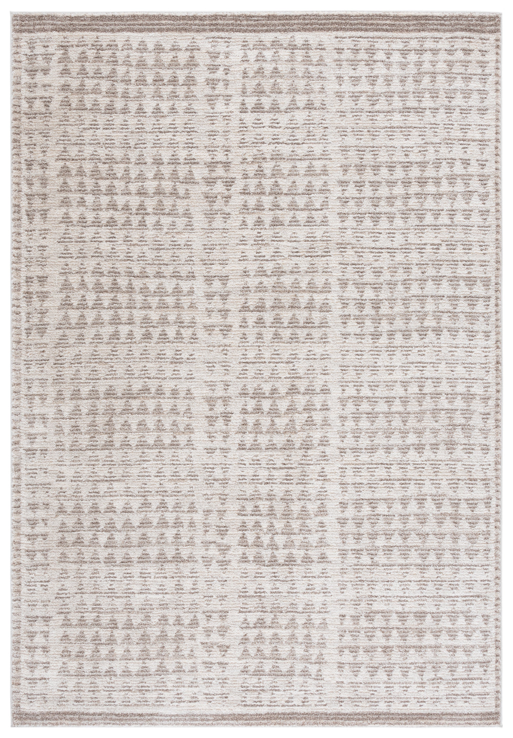 Safavieh Northport Modern Area Rug - Soft, Elegant Design For A Cozy Living Space - Artisan Crafted In Turkey Ivory ,Beige 55% Polyester,45% Polypropylene Ntp416a-8