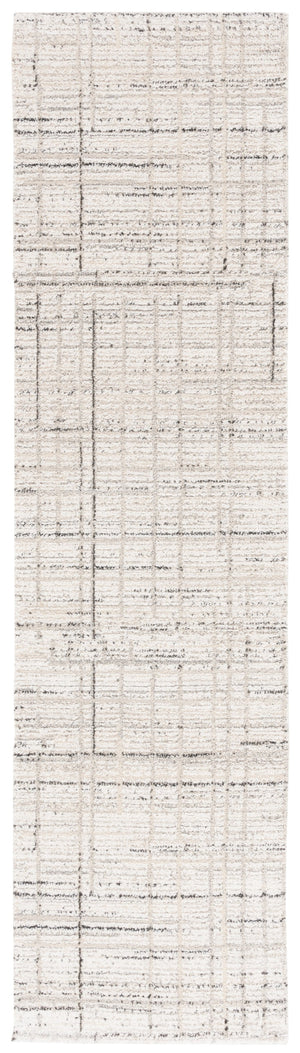 Safavieh Northport Ivory Charcoal Area Rug 6'7"X9'6" Power‑Loomed Turkey Plush 3/4" Pile Durable Polyester Blend NTP420A-6