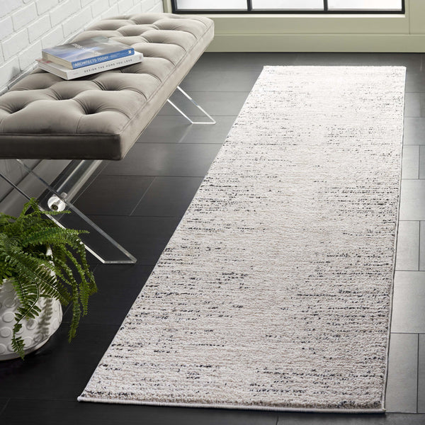 Safavieh Northport Medium 6'7"X9'6" Ivory Charcoal Area Rug - Turkish Power-Loomed, Soft 3/4" Pile, Durable Elegance NTP422A-6
