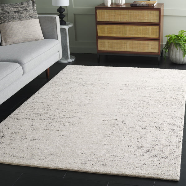 Safavieh Northport Medium 6'7"X9'6" Ivory Charcoal Area Rug - Turkish Power-Loomed, Soft 3/4" Pile, Durable Elegance NTP422A-6