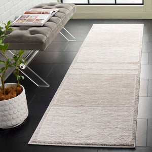 Safavieh Northport Modern Runner Rug For Hallways - Elegant, Durable, And Stylish Home Décor Solution Ivory ,Grey 55% Polyester,45% Polypropylene Ntp428a-24