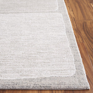 Safavieh Northport Elegant Turkish Area Rug With Luxurious Pile Height For Modern Home Decor Upgrade Ivory ,Grey 55% Polyester,45% Polypropylene Ntp428a-5