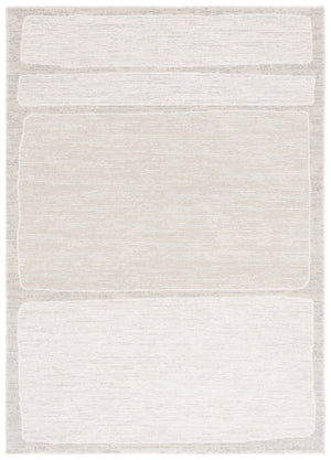 Safavieh Northport Elegant Turkish Area Rug With Luxurious Pile Height For Modern Home Decor Upgrade Ivory ,Grey 55% Polyester,45% Polypropylene Ntp428a-5