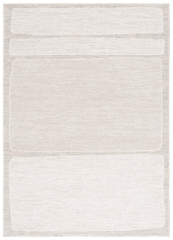 Safavieh Northport Elegant Turkish Area Rug With Luxurious Pile Height For Modern Home Decor Upgrade Ivory ,Grey 55% Polyester,45% Polypropylene Ntp428a-5