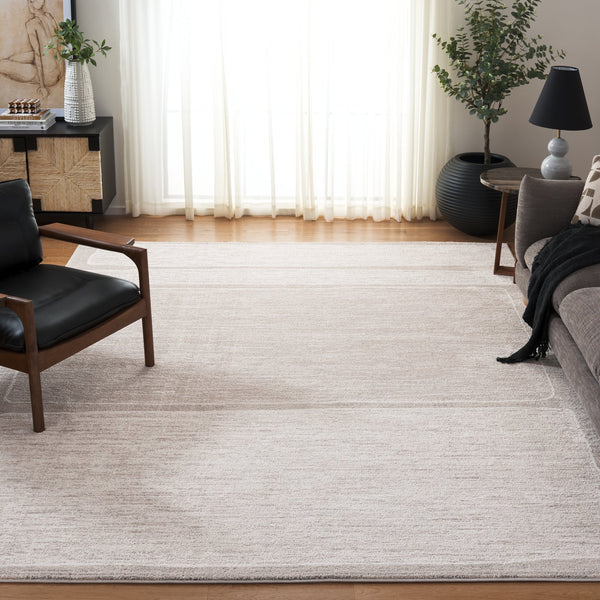 Safavieh Northport Elegant Turkish Area Rug With Luxurious Pile Height For Modern Home Decor Upgrade Ivory ,Grey 55% Polyester,45% Polypropylene Ntp428a-8