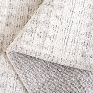 Safavieh Northport Ivory & Dark Grey Turkish Rug 6'7"X9'6" Power-Loomed 55% Polyester 45% Polypropylene Cushioning NTP430A-6