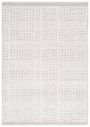 Safavieh Northport Ivory & Dark Grey Turkish Rug 6'7"X9'6" Power-Loomed 55% Polyester 45% Polypropylene Cushioning NTP430A-6