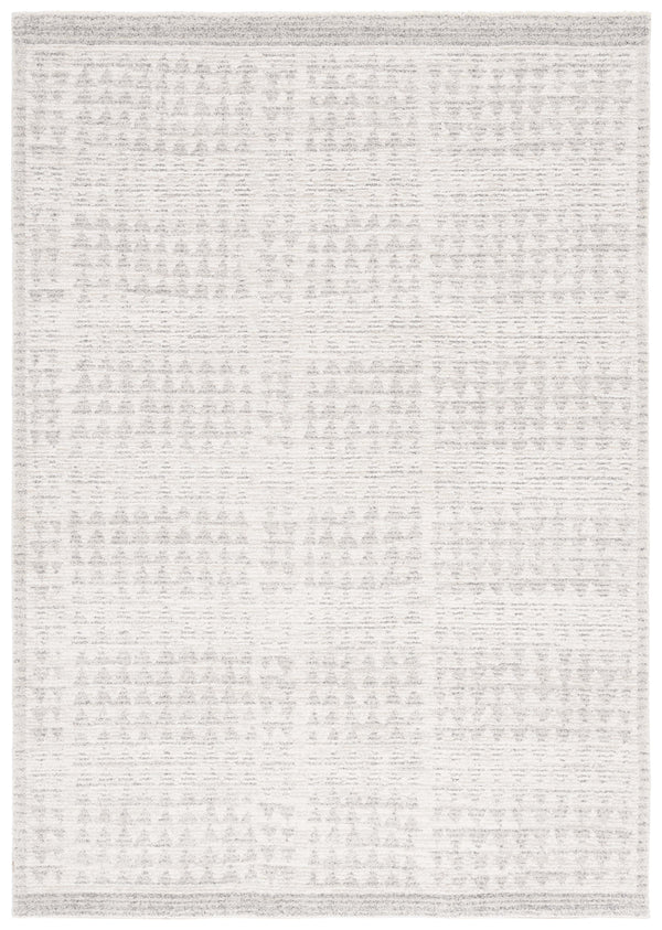 Safavieh Northport Ivory & Dark Grey Turkish Rug 6'7"X9'6" Power-Loomed 55% Polyester 45% Polypropylene Cushioning NTP430A-6