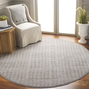 Safavieh Northport Ivory & Dark Grey Turkish Rug 6'7"X9'6" Power-Loomed 55% Polyester 45% Polypropylene Cushioning NTP430A-6