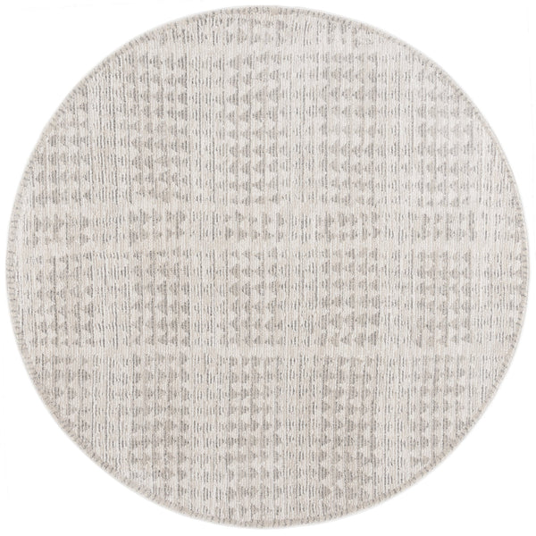 Safavieh Northport Ivory & Dark Grey Turkish Rug 6'7"X9'6" Power-Loomed 55% Polyester 45% Polypropylene Cushioning NTP430A-6