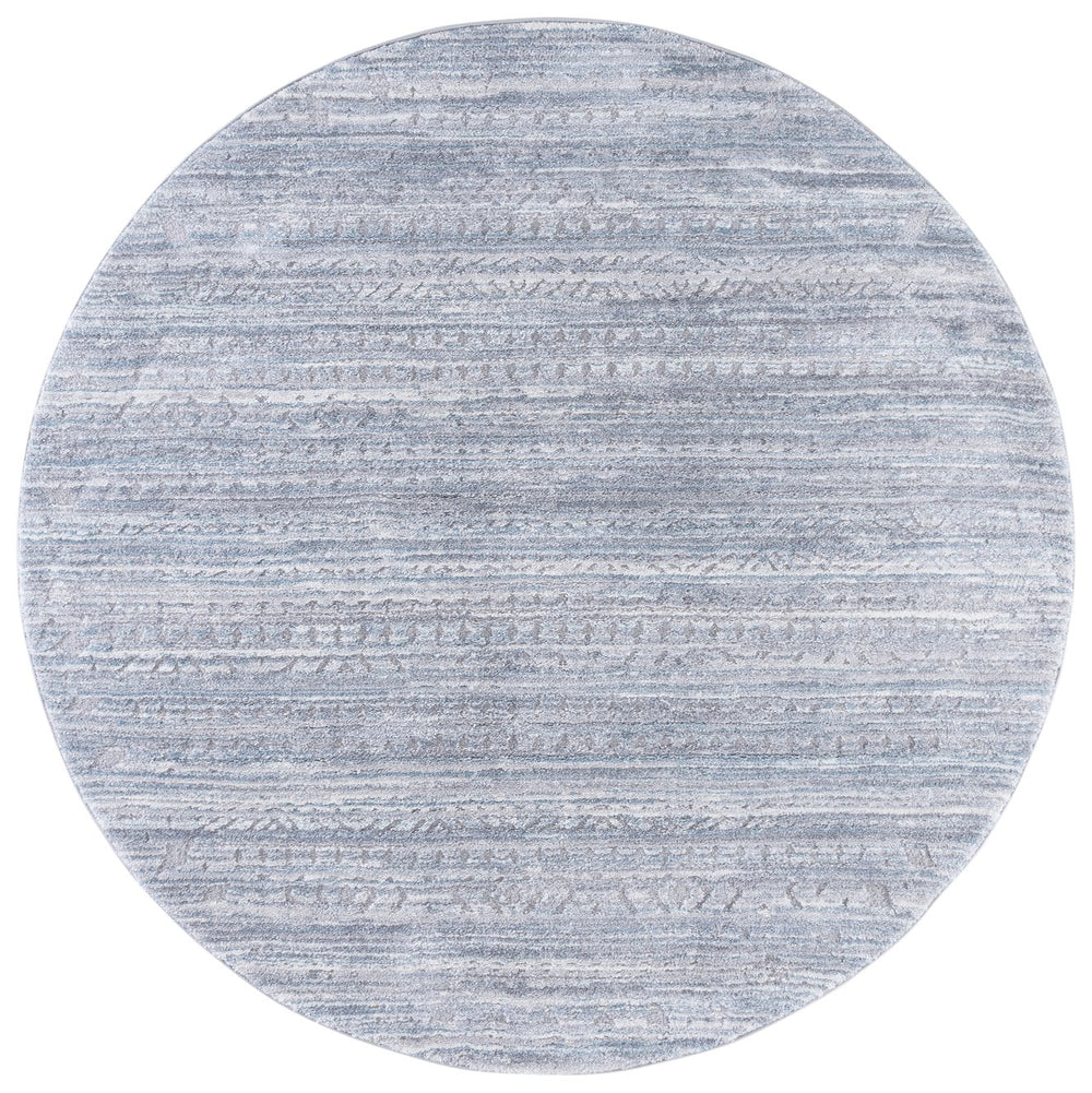 Safavieh Northport Elegant Area Rug – Transitional Design For Living, Bedroom, Or Dining Room Decor, Durable Comfort Blue ,Grey 65% Polypropylene,35% Polyester Ntp800m-7r