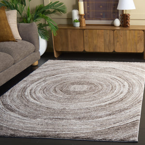 Safavieh Northport Contemporary Area Rug - Chic Taupe And Ivory Design, Perfect For Living Spaces And Bedrooms Taupe ,Ivory 65% Polypropylene,35% Polyester Ntp802e-4