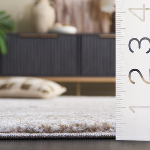 Safavieh Northport Elegant Taupe And Ivory Area Rug - Stylish Power Loomed Design For Modern Spaces Taupe ,Ivory 65% Polypropylene,35% Polyester Ntp804e-8