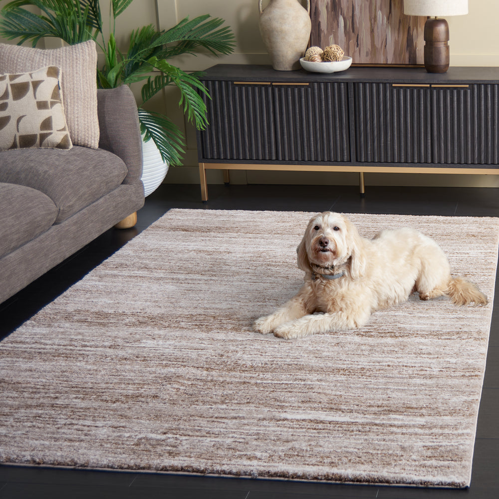 Safavieh Northport Elegant Taupe And Ivory Area Rug - Stylish Power Loomed Design For Modern Spaces Taupe ,Ivory 65% Polypropylene,35% Polyester Ntp804e-8