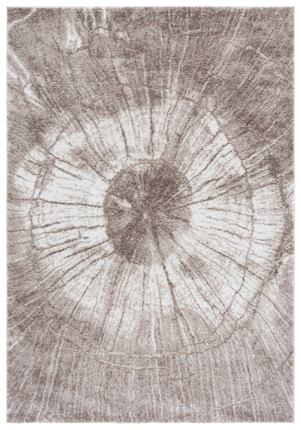 Safavieh Northport Contemporary Area Rug - Elegant Taupe And Ivory Design, Durable Power Loomed Texture Taupe ,Ivory 65% Polypropylene,35% Polyester Ntp806e-5