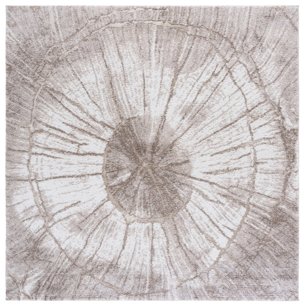 Safavieh Northport Contemporary Area Rug - Elegant Taupe And Ivory Design, Durable Power Loomed Texture Taupe ,Ivory 65% Polypropylene,35% Polyester Ntp806e-7sq