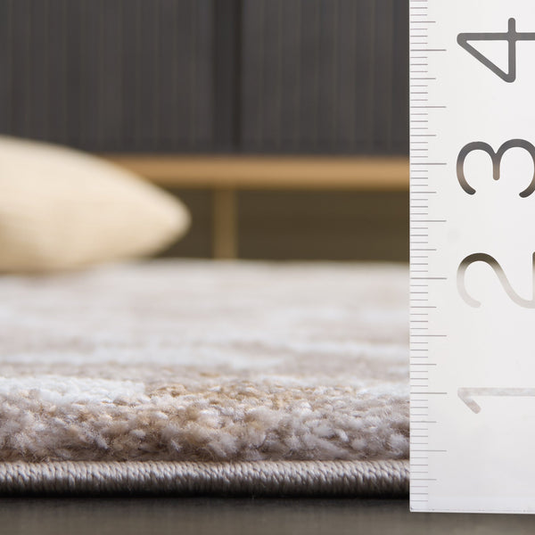 Safavieh Northport Elegant Area Rug - Medium Rectangle For Living Room Or Bedroom, Durable & Stylish Design Taupe ,Ivory 65% Polypropylene,35% Polyester Ntp808e-5