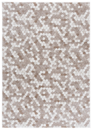 Safavieh Northport Elegant Contemporary Area Rug From Turkey – Modern Design For Stylish Home Interiors Taupe ,Ivory 65% Polypropylene,35% Polyester Ntp808e-28