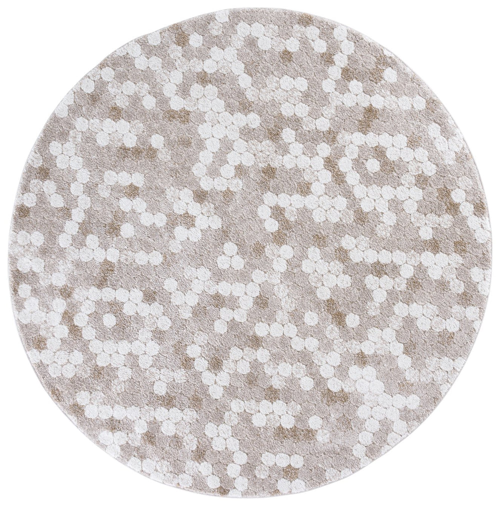 Safavieh Northport Elegant Area Rug - Medium Rectangle For Living Room Or Bedroom, Durable & Stylish Design Taupe ,Ivory 65% Polypropylene,35% Polyester Ntp808e-7sq