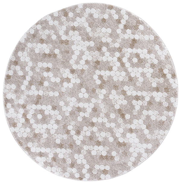 Safavieh Northport Elegant Area Rug - Medium Rectangle For Living Room Or Bedroom, Durable & Stylish Design Taupe ,Ivory 65% Polypropylene,35% Polyester Ntp808e-7r