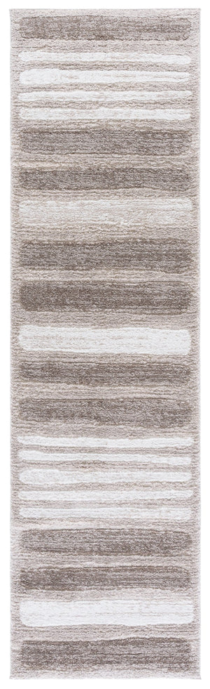 Safavieh Northport Contemporary Runner - Elegant Power-loomed Design In Soothing Hues For Home Decor Taupe ,Ivory 65% Polypropylene,35% Polyester Ntp810e-28