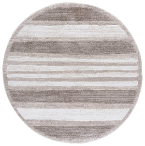 Safavieh Northport Contemporary Runner - Elegant Power-loomed Design In Soothing Hues For Home Decor Taupe ,Ivory 65% Polypropylene,35% Polyester Ntp810e-7r