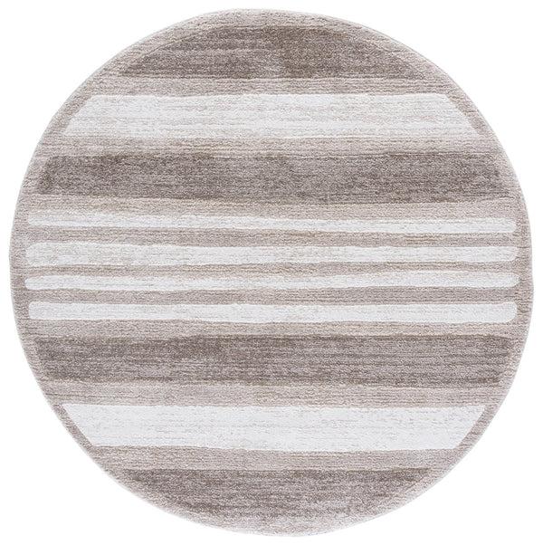 Safavieh Northport Contemporary Runner - Elegant Power-loomed Design In Soothing Hues For Home Decor Taupe ,Ivory 65% Polypropylene,35% Polyester Ntp810e-7r