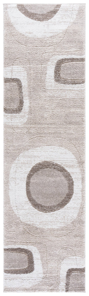 Safavieh Northport Contemporary Runner Rug – Elegant Taupe & Ivory Design For Stylish Home Decor Accents Taupe ,Ivory 65% Polypropylene,35% Polyester Ntp812e-28