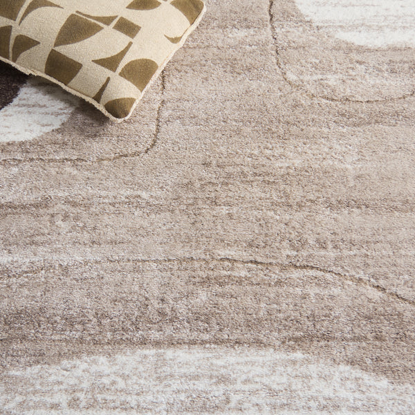 Safavieh Northport Area Rug - Modern Taupe And Ivory Design For Elegant Living Spaces, Soft And Durable Taupe ,Ivory 65% Polypropylene,35% Polyester Ntp812e-9