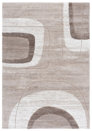 Safavieh Northport Contemporary Runner Rug – Elegant Taupe & Ivory Design For Stylish Home Decor Accents Taupe ,Ivory 65% Polypropylene,35% Polyester Ntp812e-5