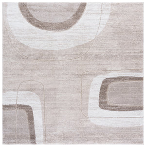 Safavieh Northport Area Rug - Modern Taupe And Ivory Design For Elegant Living Spaces, Soft And Durable Taupe ,Ivory 65% Polypropylene,35% Polyester Ntp812e-9