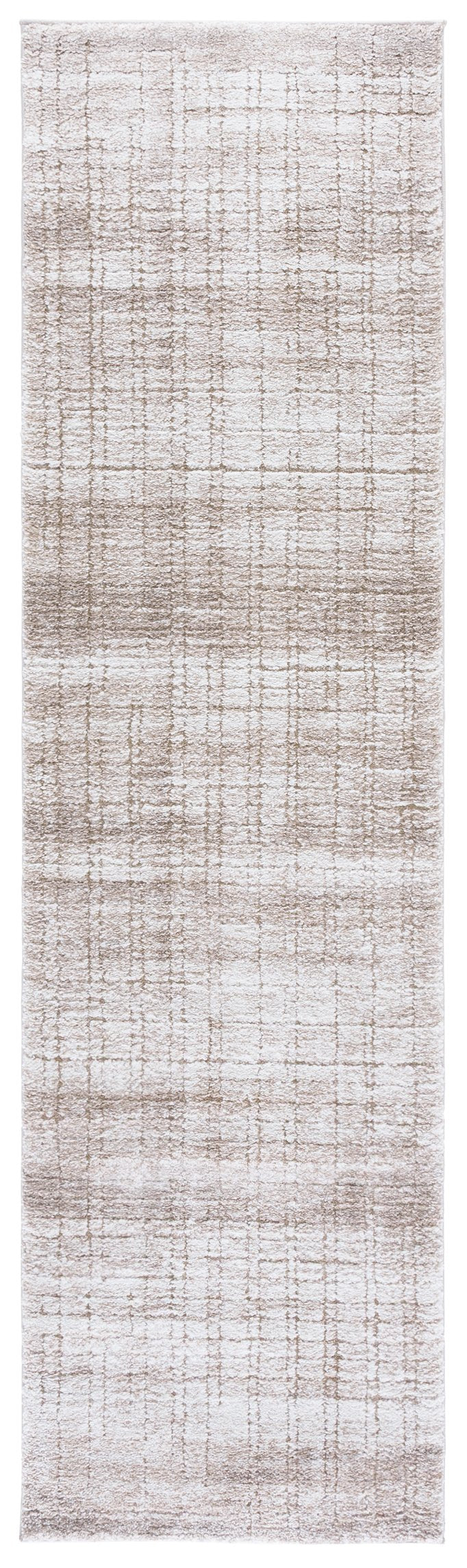 Safavieh Northport Runner Rug - Elegant Taupe And Ivory Design For Hallways, Contemporary Style, 8ft Length Taupe ,Ivory 65% Polypropylene,35% Polyester Ntp816e-28