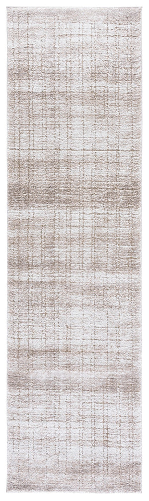 Safavieh Northport Runner Rug - Elegant Taupe And Ivory Design For Hallways, Contemporary Style, 8ft Length Taupe ,Ivory 65% Polypropylene,35% Polyester Ntp816e-28