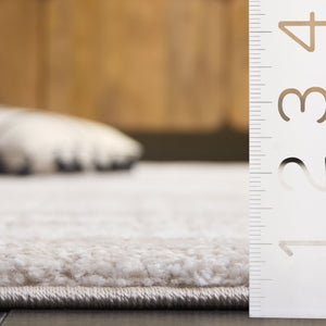 Safavieh Northport Runner Rug - Elegant Taupe And Ivory Design For Hallways, Contemporary Style, 8ft Length Taupe ,Ivory 65% Polypropylene,35% Polyester Ntp816e-5