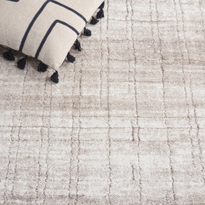 Safavieh Northport Runner Rug - Elegant Taupe And Ivory Design For Hallways, Contemporary Style, 8ft Length Taupe ,Ivory 65% Polypropylene,35% Polyester Ntp816e-5