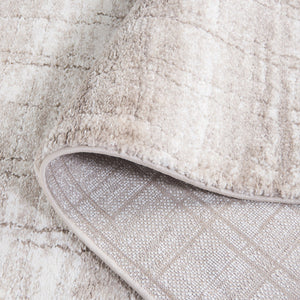 Safavieh Northport Runner Rug - Elegant Taupe And Ivory Design For Hallways, Contemporary Style, 8ft Length Taupe ,Ivory 65% Polypropylene,35% Polyester Ntp816e-5