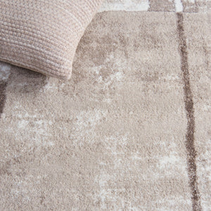 Safavieh Northport Contemporary Area Rug - Soft Taupe & Ivory Design For Modern Living Spaces And Elegance Taupe ,Ivory 65% Polypropylene,35% Polyester Ntp818e-5