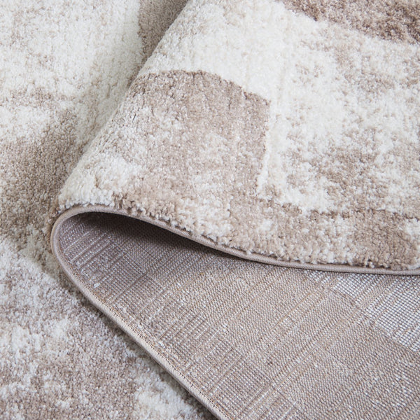 Safavieh Northport Contemporary Area Rug - Soft Taupe & Ivory Design For Modern Living Spaces And Elegance Taupe ,Ivory 65% Polypropylene,35% Polyester Ntp818e-5