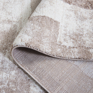 Safavieh Northport Contemporary Runner Rug In Elegant Taupe And Ivory - Ideal For Hallways And High-traffic Areas Taupe ,Ivory 65% Polypropylene,35% Polyester Ntp818e-28