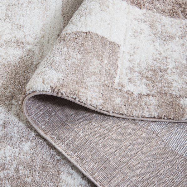 Safavieh Northport Contemporary Runner Rug In Elegant Taupe And Ivory - Ideal For Hallways And High-traffic Areas Taupe ,Ivory 65% Polypropylene,35% Polyester Ntp818e-28