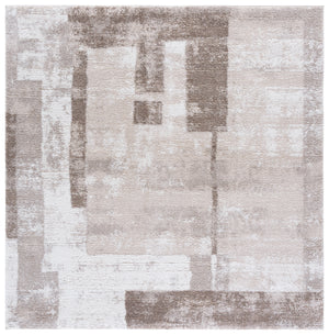 Safavieh Northport Contemporary Runner Rug In Elegant Taupe And Ivory - Ideal For Hallways And High-traffic Areas Taupe ,Ivory 65% Polypropylene,35% Polyester Ntp818e-28