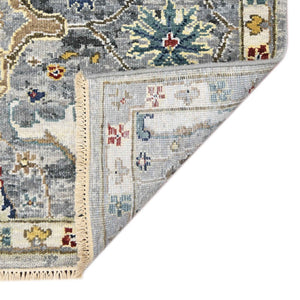 Amer Rugs Nuit Elegant Hand-knotted Area Rug In Premium New Zealand Wool For Timeless Home Décor Style Deep Silver Wool Nui740912