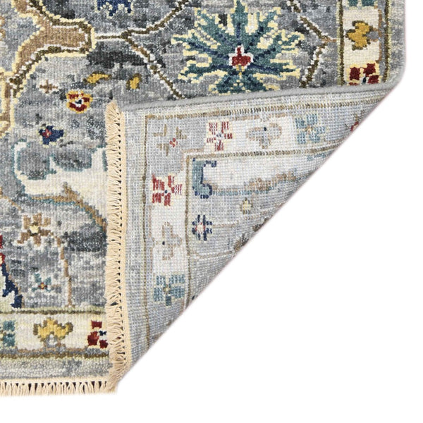 Amer Rugs Nuit Elegant Hand-knotted Area Rug In Premium New Zealand Wool For Timeless Home Décor Style Deep Silver Wool Nui740912